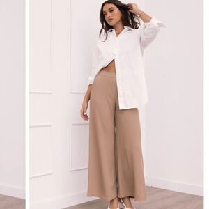Petal & Pup Wide Leg Laila Pant - Taupe Size 4